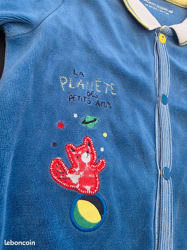 4 Pyjamas Bébé Garçon 18 Mois (Petit Bateau, Sergent Major, Noël...) (image 13)