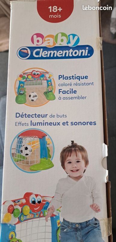 Clementoni – Mon Premier But De Foot 2 En 1 – Éducatif Avec Sons Et Lumières – Dès 18 Mois – Multicolore