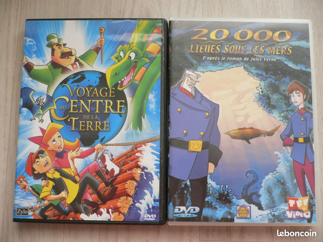 Lot de 2 DVD pour enfant ( Jules Verne ) ADIL7 (image 1)