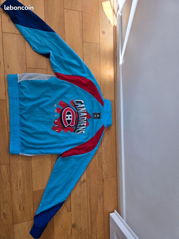 Veste adidas Canadiens de Montréal Powder Blue Reverse Retro 2.0 - Veste boutonnée (image 6)