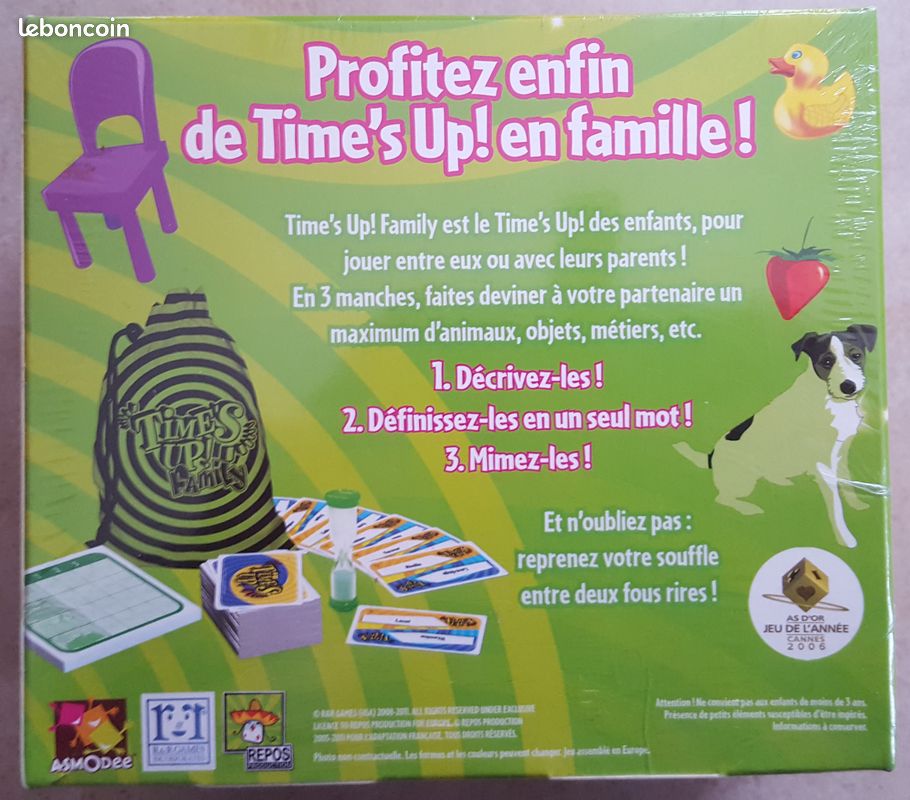Jeu Time's up family, Asmodee, neuf sous blister (image 2)