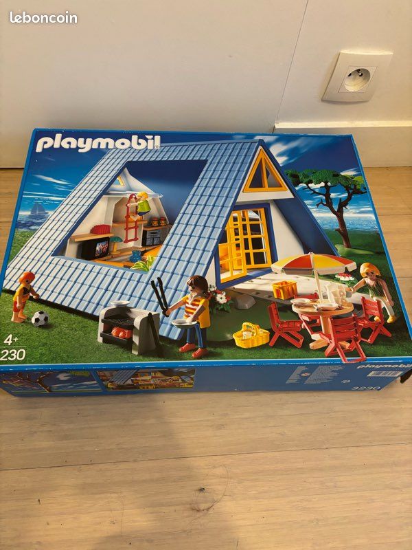 PLAYMOBIL 3230 TABLE ronde de jardin-maison de vacances-manoir-chalet