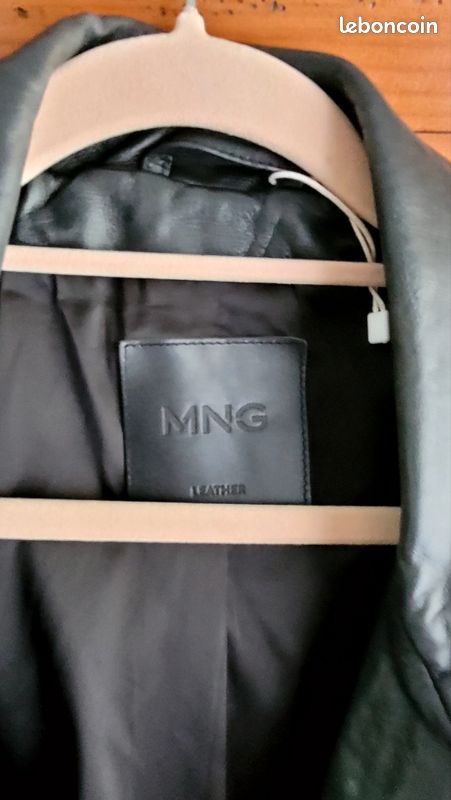 Long manteau mango en cuir (image 2)