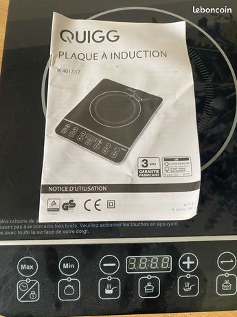 PLAQUE DE CUISSON A INDUCTION SOLO - A POSER - 2000 WATTS - TACTILE