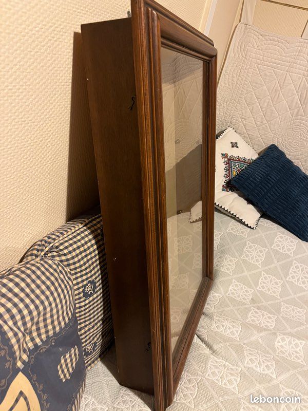 Étagère Murale en Bois, Présentoir en Cristal, Étagère à Bibelots