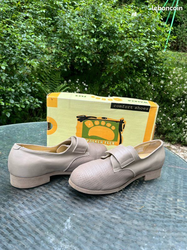 Chaussures orthopédiques à scratch Legendre camel 43 Chaussures