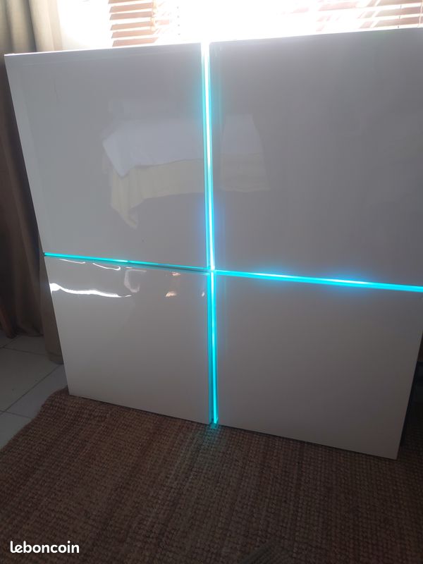 Meuble LED laqué blanc (image 5)