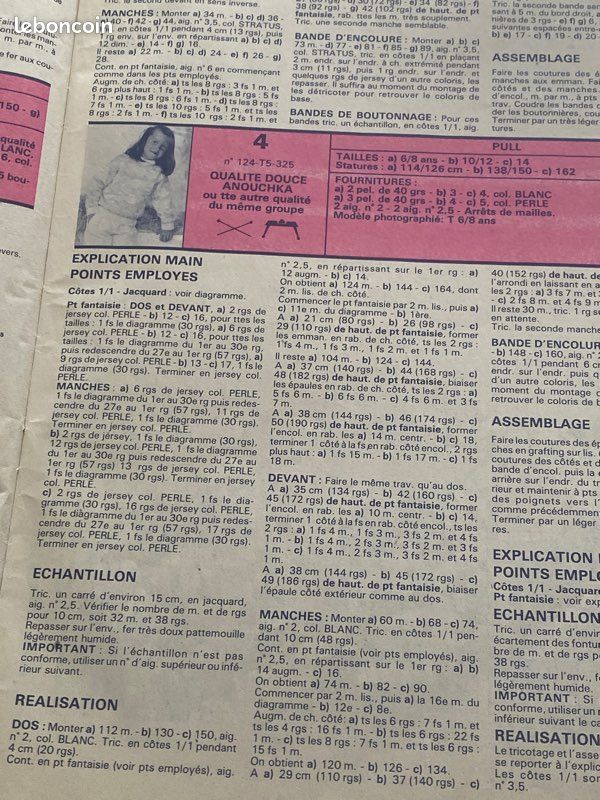 Magazine vintage de 1985 Phildar réf 124 (image 6)
