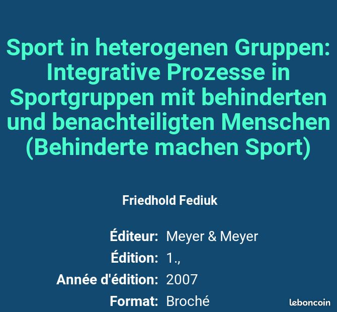 Sport in heterogenen Gruppen: Integrative Prozesse in Sportgruppen mit behinderten und benachteil... (image 2)
