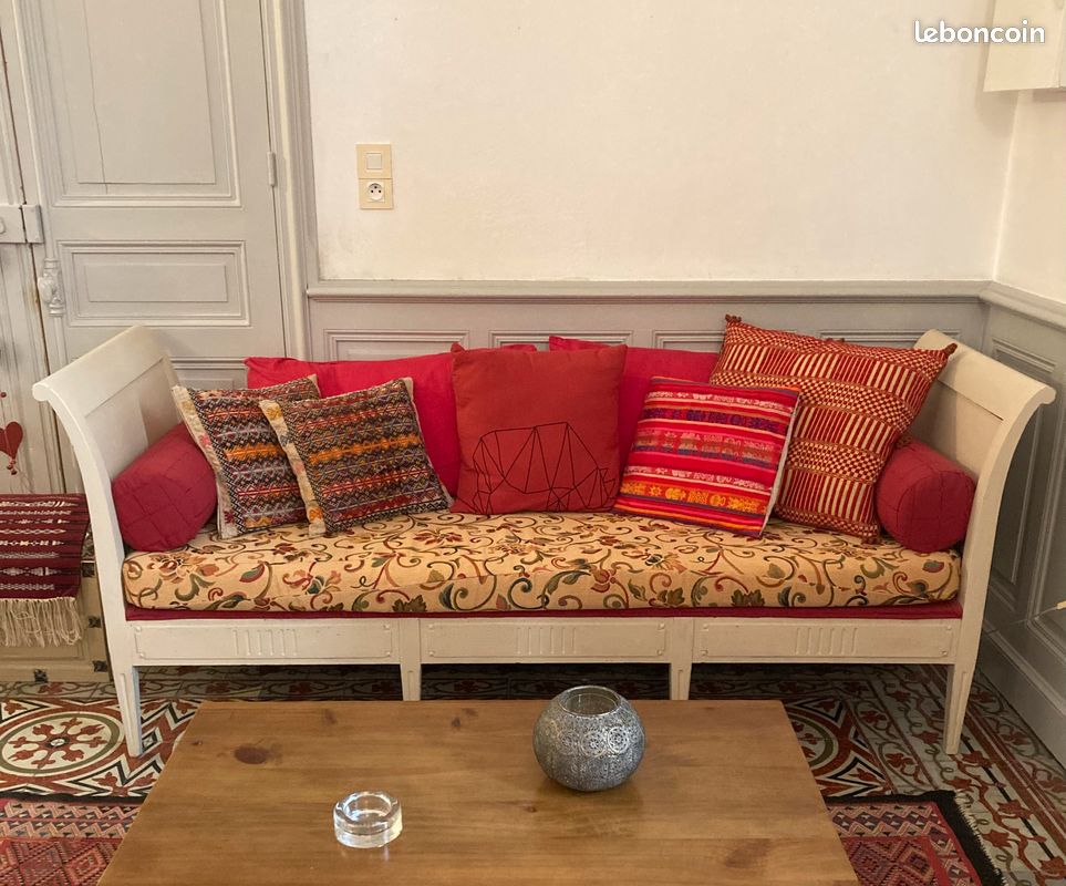Grande banquette style Louis XV (image 1)