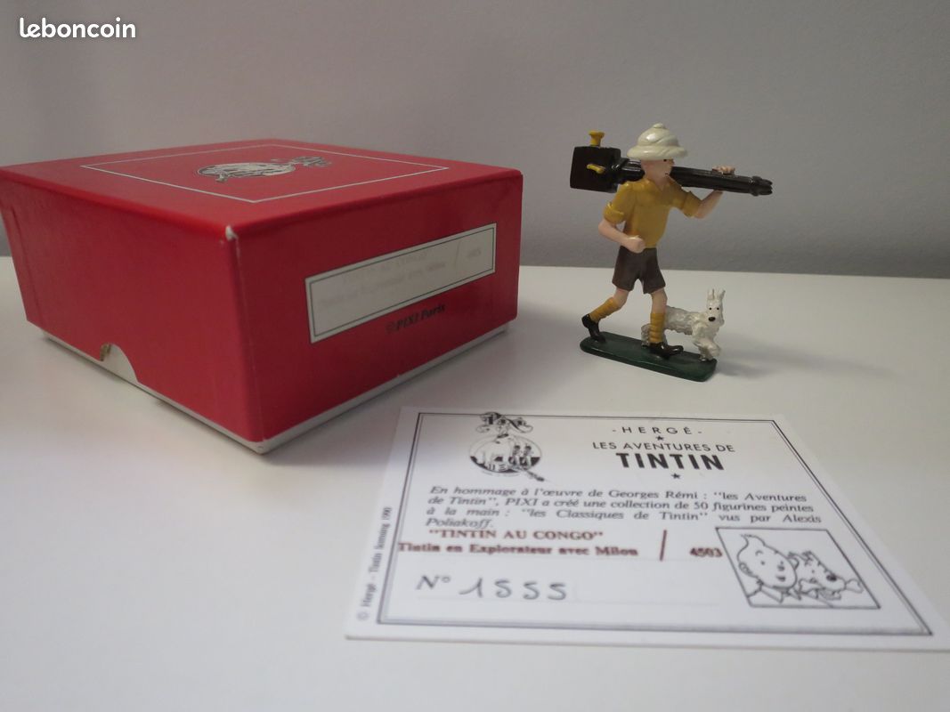 Figurine Pixi N°4529 Tintin Au Congo, Milou Roi Sur Trône, En Boîte