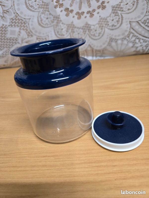 ANCIEN PICHET TUPPERWARE Vintage contenance 1 L Couvercle piston Poussoir Jaune EUR 14,90 - FR