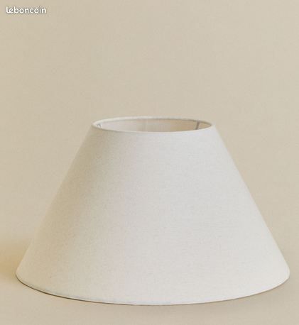 Structure d'Abat-jour en plastique blanc, base 40cm pour suspension en plafonnier (image 1)