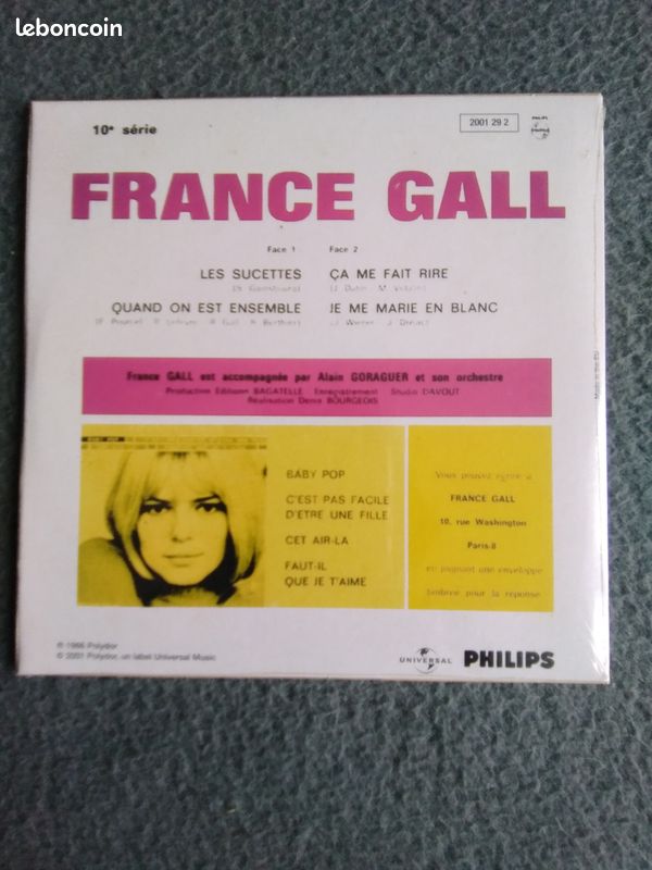 CD 4 titres France GALL les sucettes (image 2)
