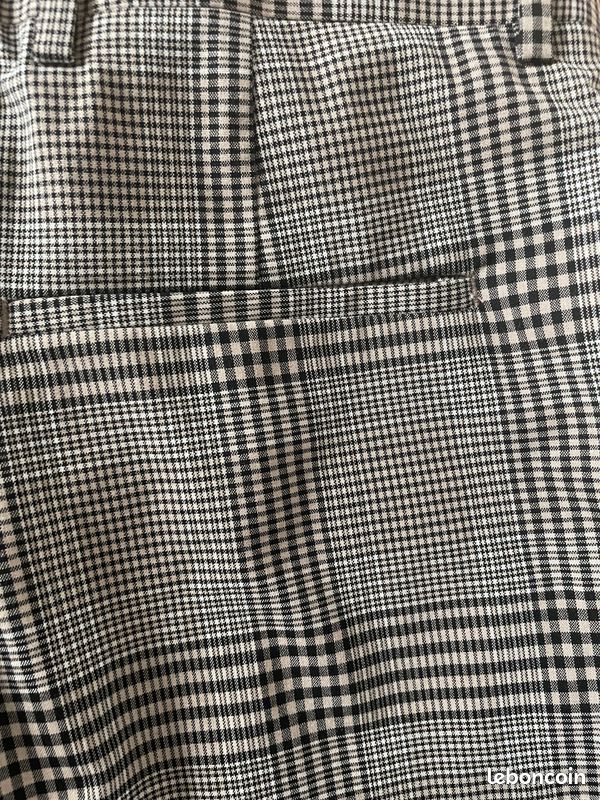 Pantalon ZARA à carreaux fins taille 36 (image 8)