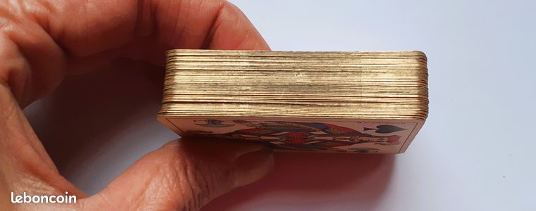 Enveloppe De Cartes à Jouer Grimaud Demi-fines - Piquet - Vers 1900 - Paris