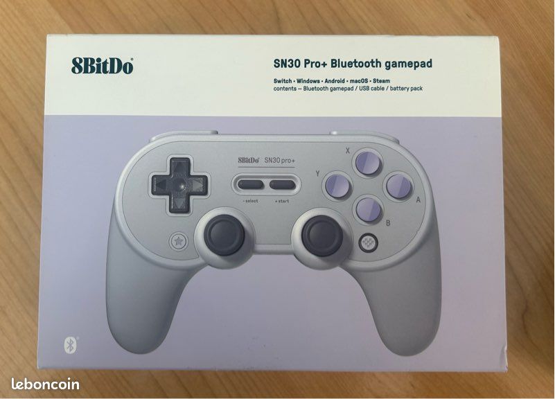 Manette sans fil 8BitDo Sn30 Pro+ - Consoles