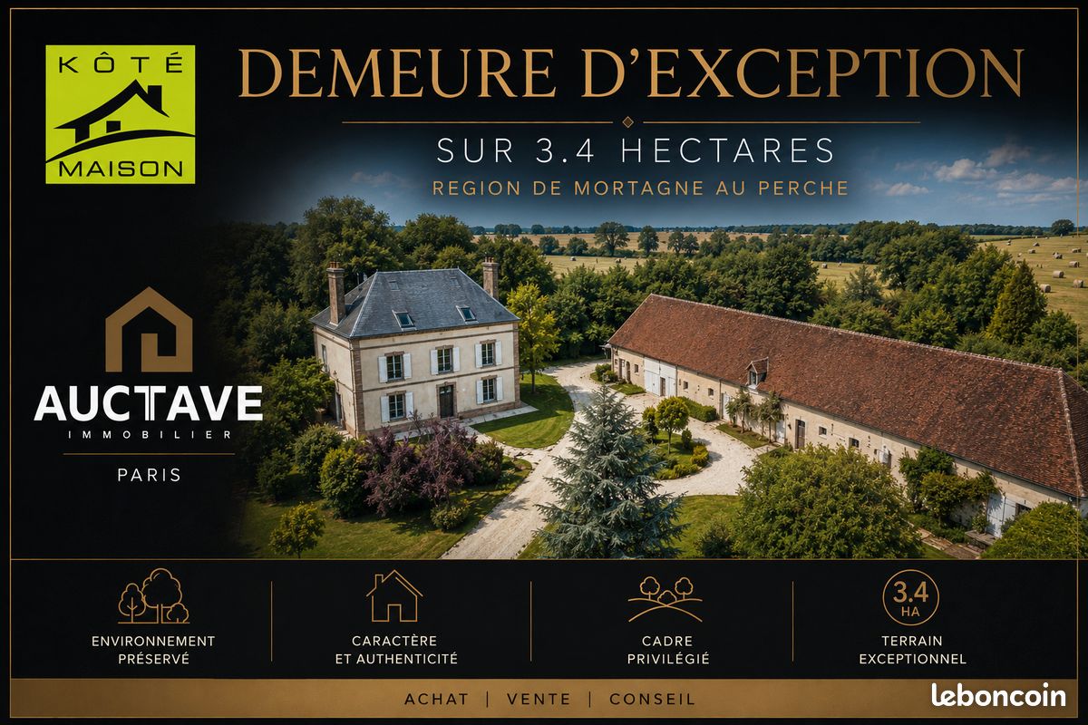 Maison 9 pièces 308 m² · à Mortagne-au-Perche · 308 m² · 884 000 €