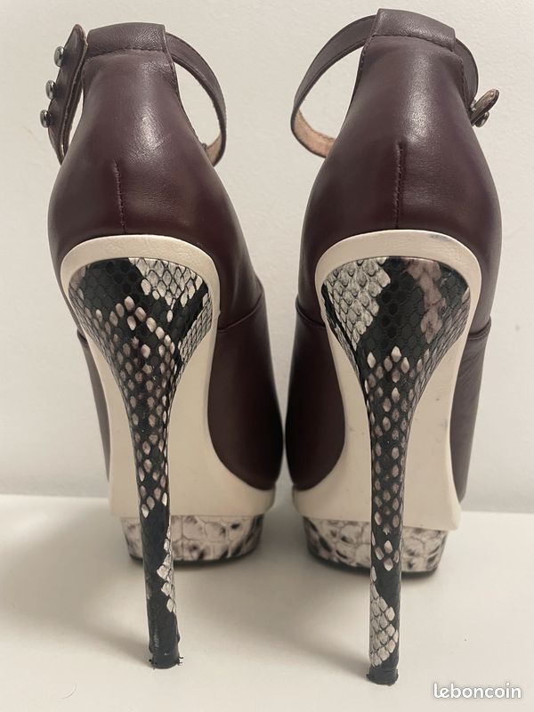 Escarpins Top Shop En Cuir Beige - Talon - Pointure 40 - Occasion Très Bon état