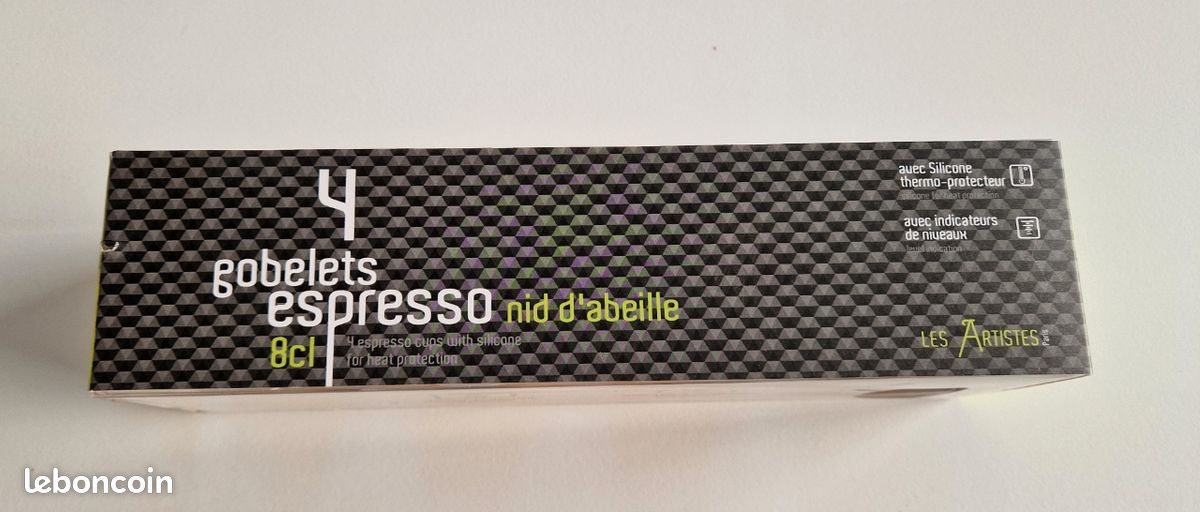 Set de 4 gobelets à café 8cl de couleur (image 4)