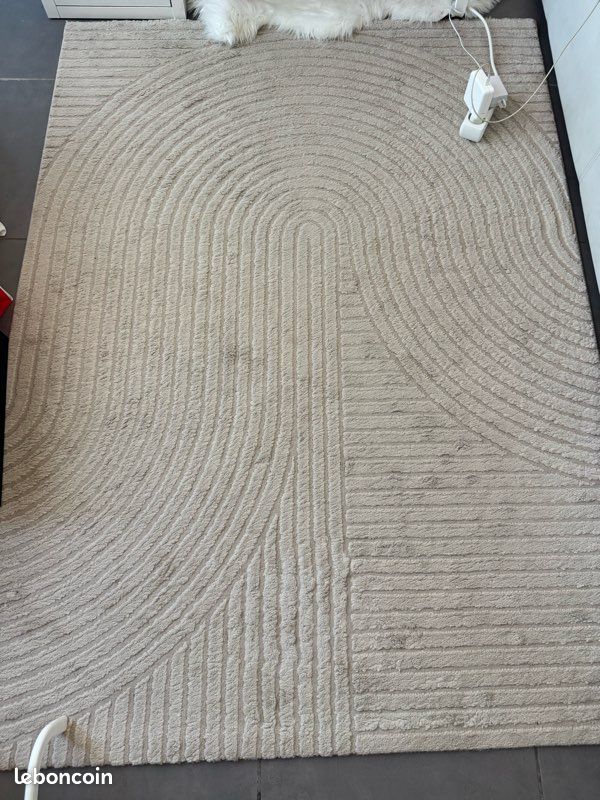 Tapis beige pour chambre ou salon (image 3)