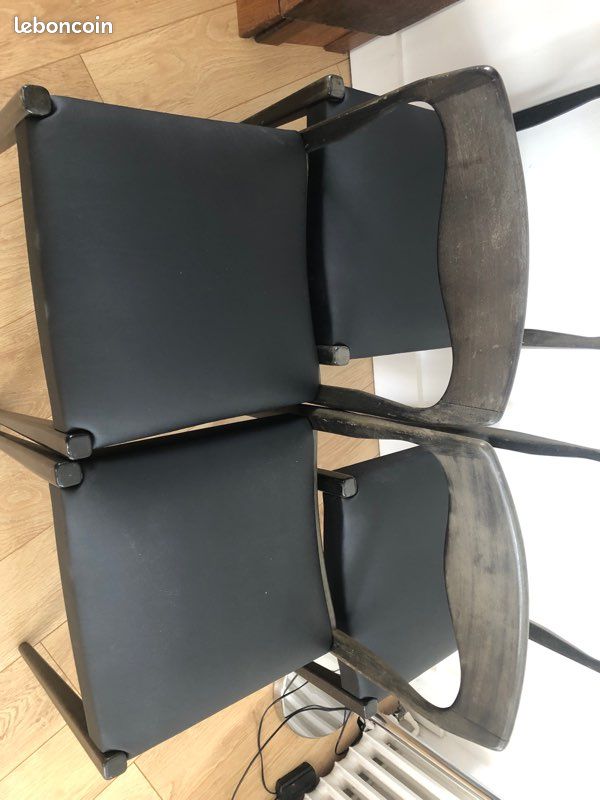 Série 4 chaises vintages style scandinave (image 8)