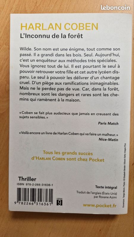 Livre d harlan coben L inconnu de la foret (image 2)