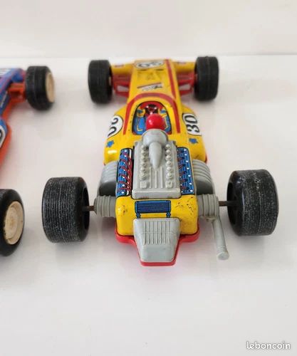 Ancienne Voiture Joustra Formule 1 N°30 N° 3 Tôle + Plastique A Friction France (image 3)