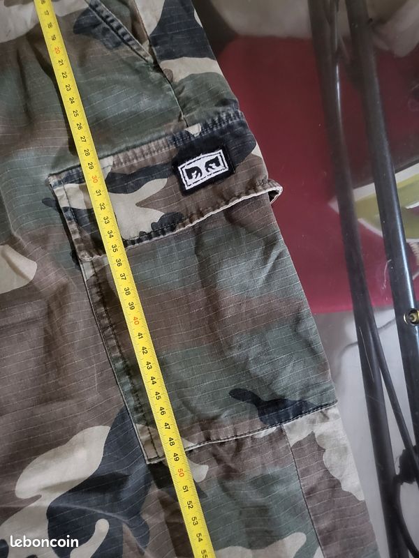 Pantalon Cargo Obey Camouflage Ripstop W33 - Loose Fit (image 5)