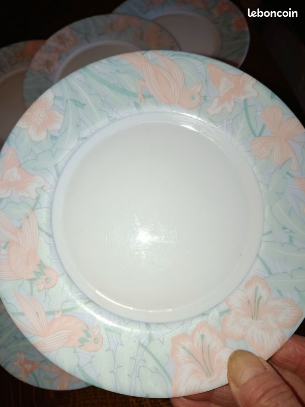 Lot De 6 Assiettes à Dessert Arcopal Vintage 1960/70 - Neuves En Boîte D'origine
