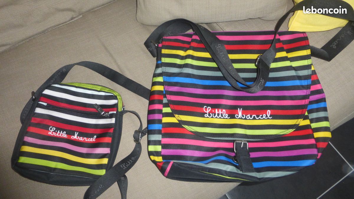 Ensemble sac pochette Little Marcel donne porte monnaie (image 1)