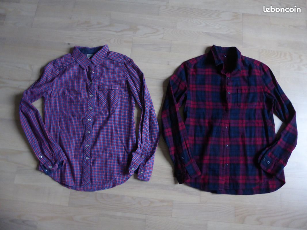 Chemise carreaux Karl Marc John taille S (image 2)