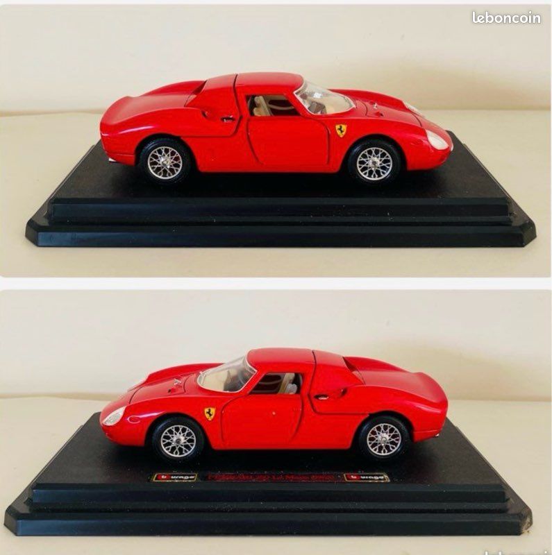 BURAGO FERRARI 250 le Mans 1965 Routier Échelle 1:18 Vintage EUR 36,00 - FR