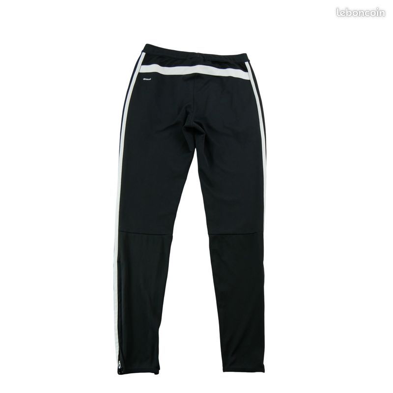 Adidas Jogging ClimaCool 3-Stripes Zips chevilles Femme Taille S Noir #QWE0483 (image 2)