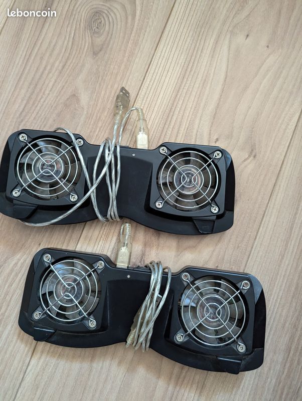 Ventilateur USB ELUTENG 140 Mm Double Rangée - 3 Vitesses, Noir, Pour PC