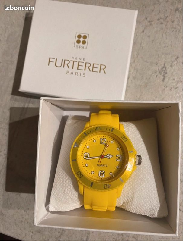 Montre jaune bracelet souple (image 1)