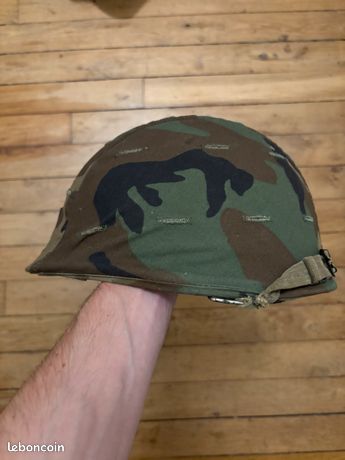 Casque Militaire Vintage M74 En Kevlar - Modèle Ancien Et Rare - Collection Militaria