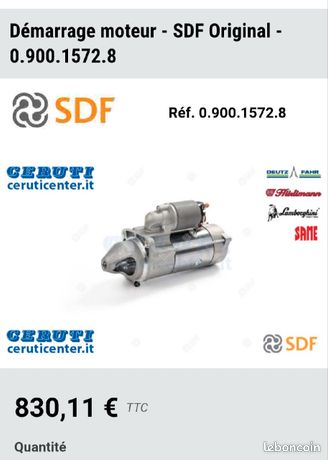 Démarreur 12V - 1.2Kw Tracteurs Et Moissonneuses-batteuses