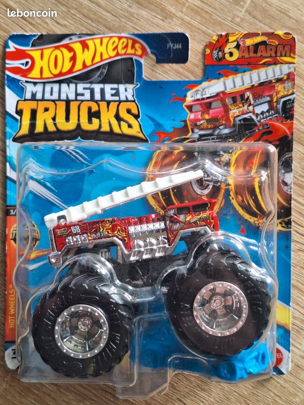 alarm camion de pompier Hot Wheels monster trucks véhicule de