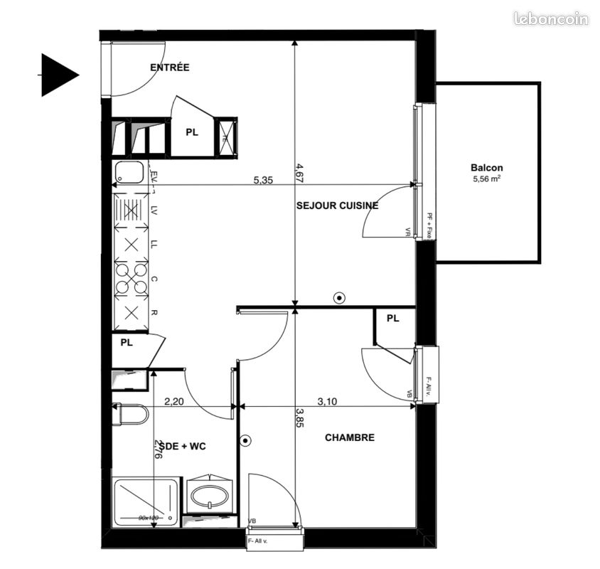 T2 mimizan plage - a l'annee - Mimizan 40200 (image principale 0)