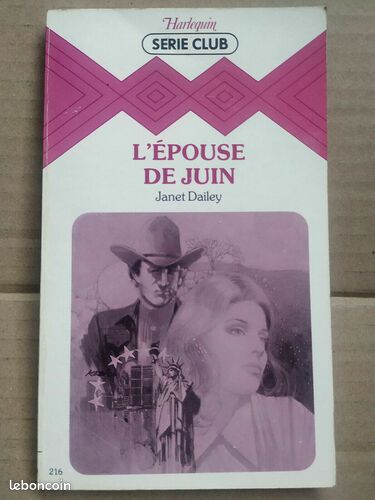 [Livre] l'épouse de juin Harlequin Série club 1982 - Bon état (image 1)