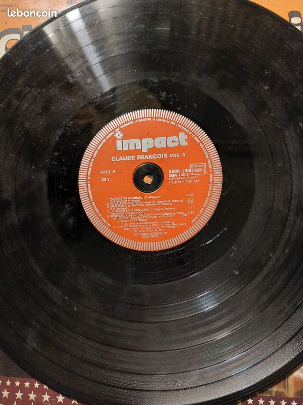 Disque vinyle 33 tours Claude François Disque d'or (image 4)