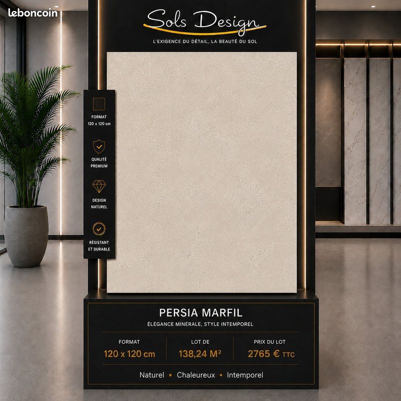 🔥CARRELAGE XXL 120x120 – SOLS DESIGN – PRIX IMBATTABLE 🔥 (image 3)