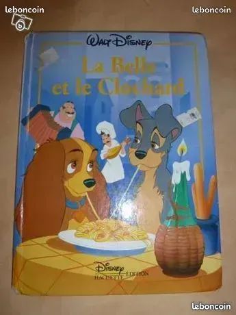 Un livre Disney " la belle et le clochard " gros livre (image 1)