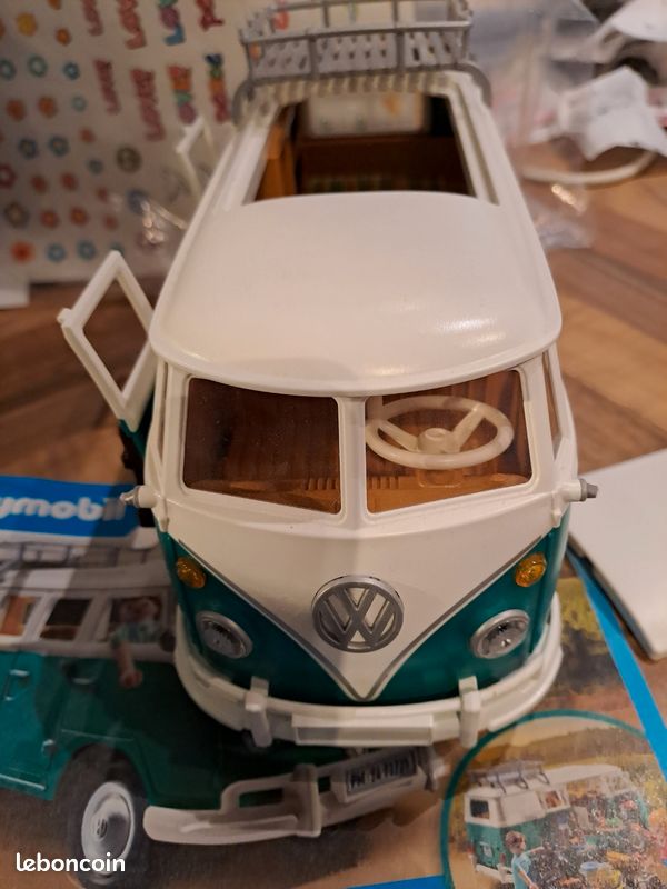 Playmobil 71725 VW Combi Bus Vert - Édition France, Neuf Sous Blister