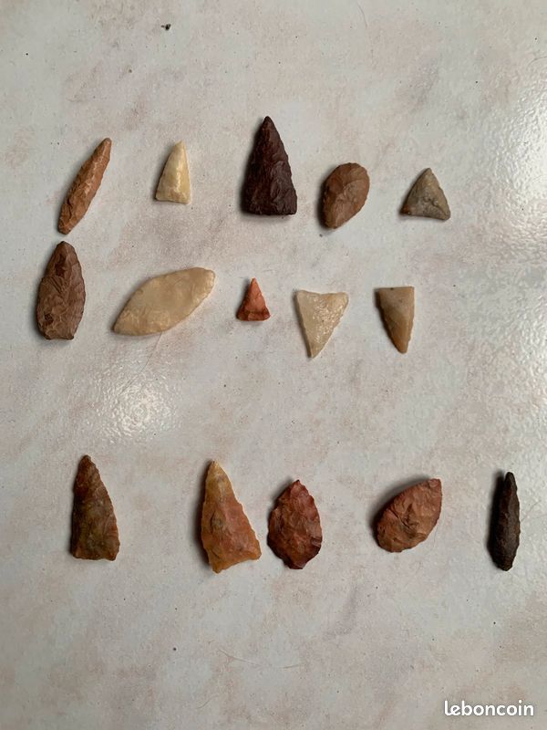 Silex tête de flèches lot de 15 (image 2)
