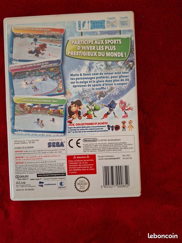 Jeu Wii Mario et Sonic aux JO d'Hiver (image 2)