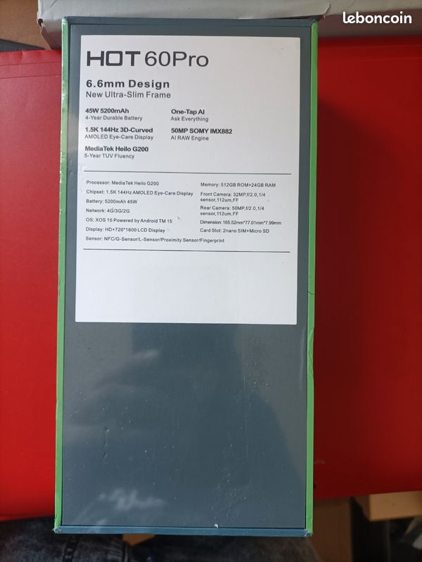 Téléphone Infinix 60 pro (image 2)