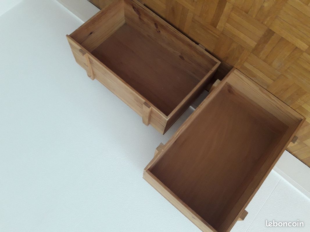 1 lot de 2 caisses en bois (image 1)