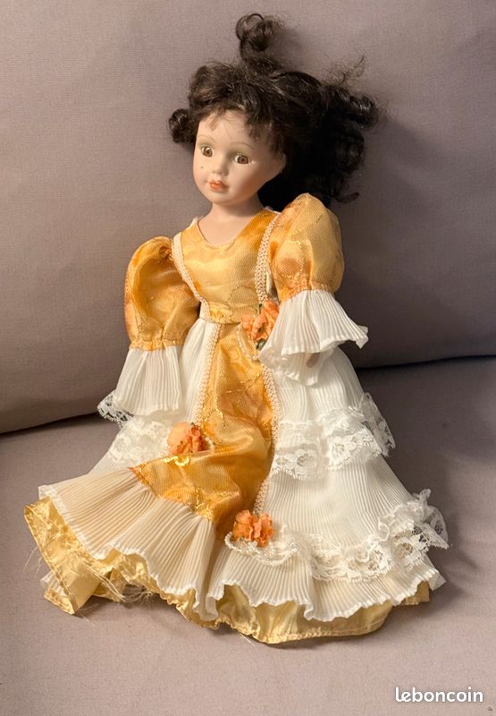 Robe Ancienne De Poupée - France, Années 1920 - Pièce Vintage De Collection